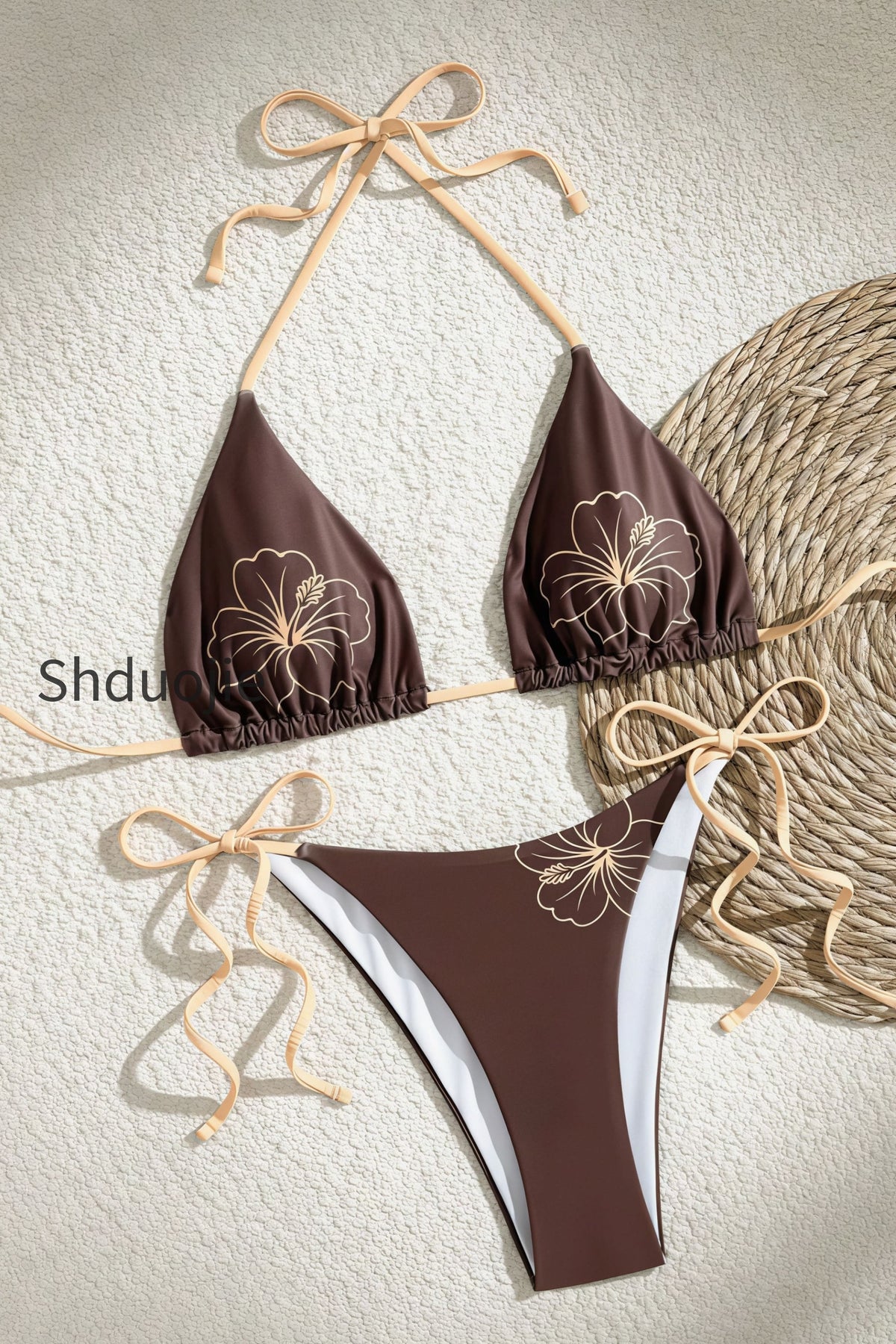 hibiscus-print-lace-up-swim-set