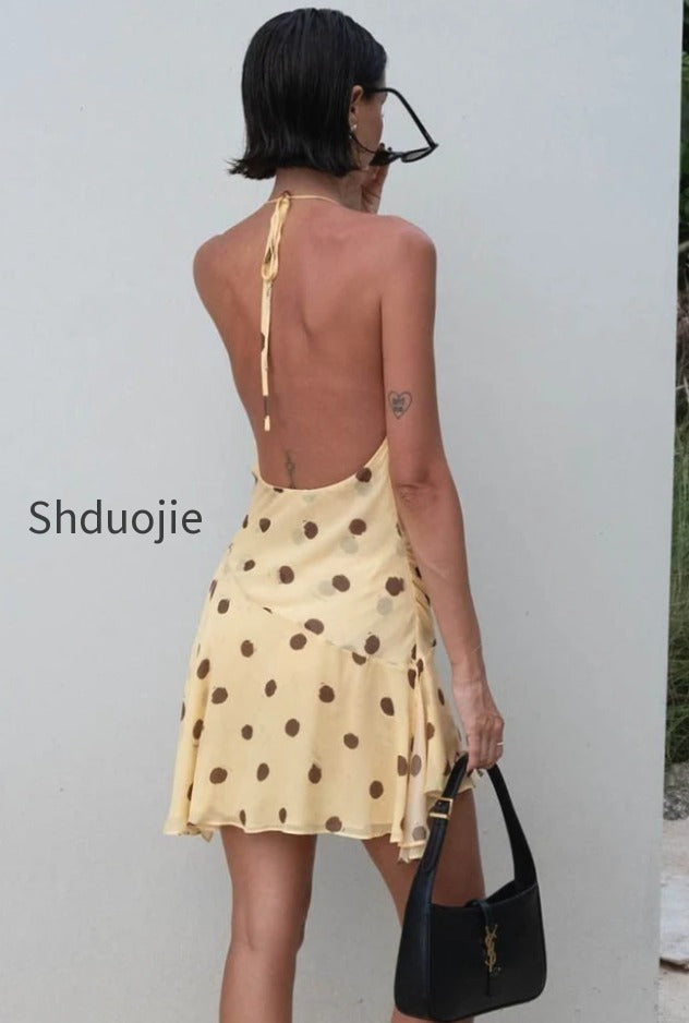 polka-dot-chiffon-halter-deep-v-slit-backless-mini-dress