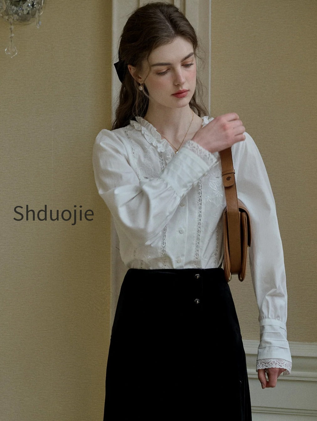 faith-lace-patchwork-v-neck-embroidered-blouse