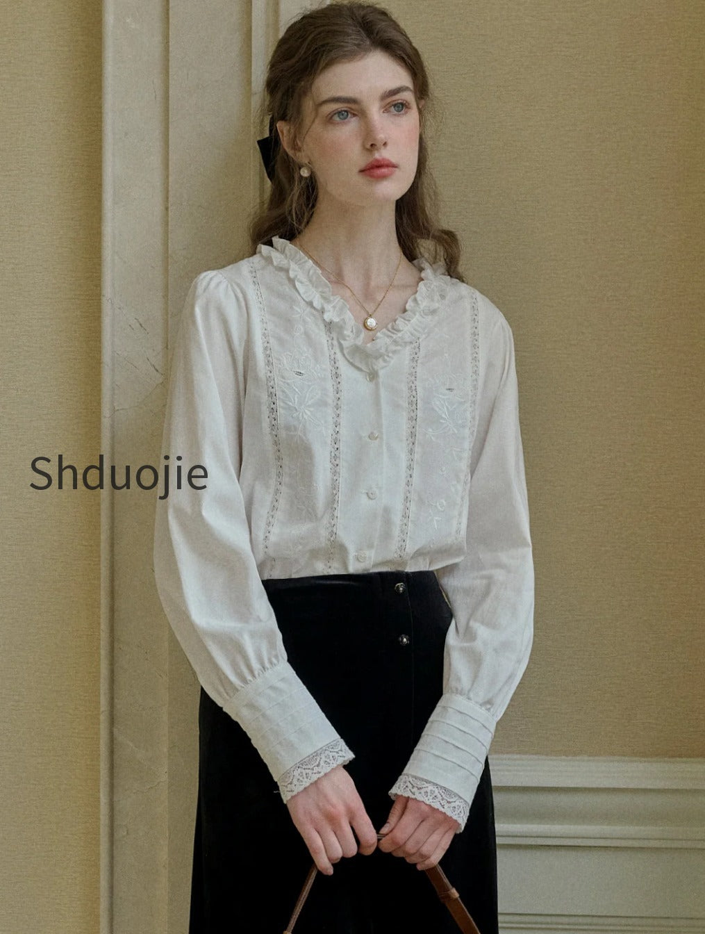 faith-lace-patchwork-v-neck-embroidered-blouse